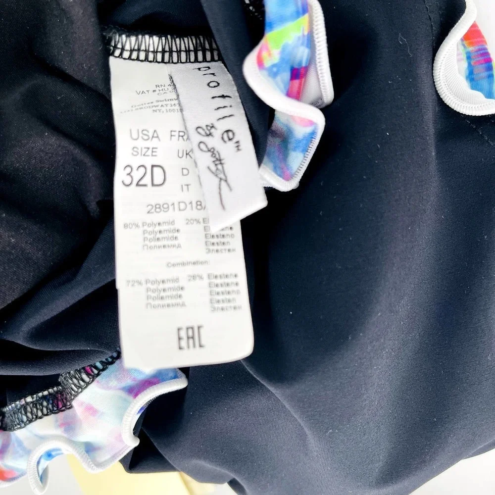 PROFILE by Gottex Ruffle Edge Underwire Top 32D - Picture 6 of 6